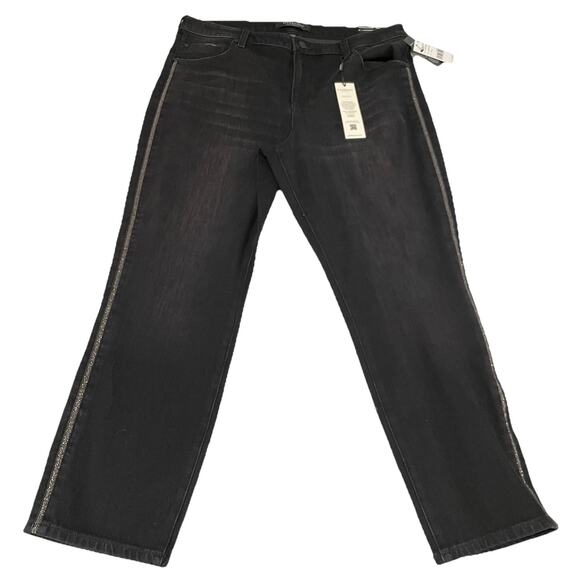 Liverpool Jeans Women size 16/33 Black ECO LIV NonSkinny Skinny New Mirror Cove - Picture 1 of 8